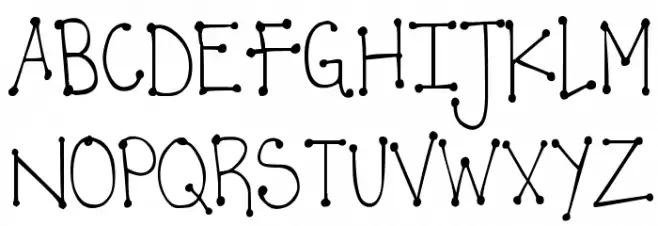 DJB It's Full of Dots Schriftart Groß