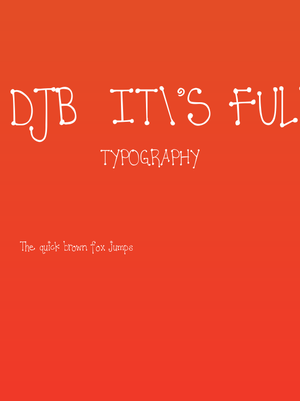 DJB  It's Full of Dots Poster