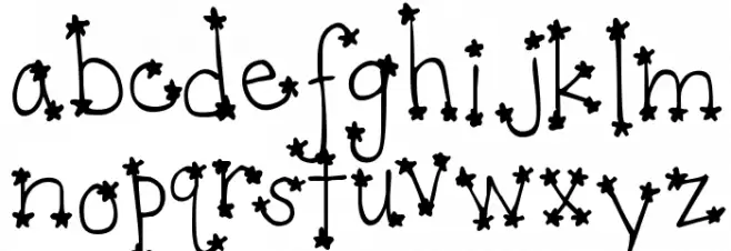 DJB It's Full of Stars 字体 小写