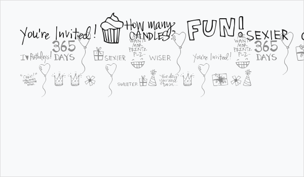 DJB It's My Birthday Business Card