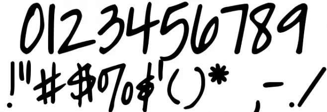 DJB It's Our Choices Font OTHER CHARS