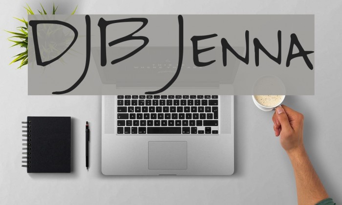 DJB Jenna Font examples