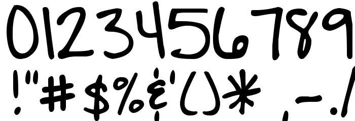 DJB Journaling Font Font OTHER CHARS