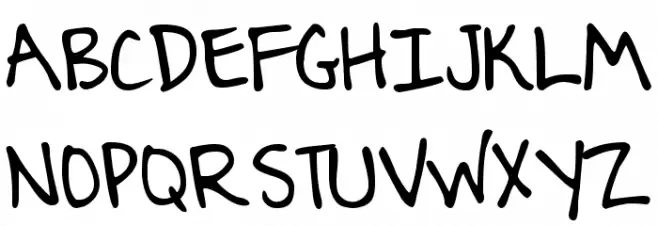 DJB Journaling Font フォント 大文字