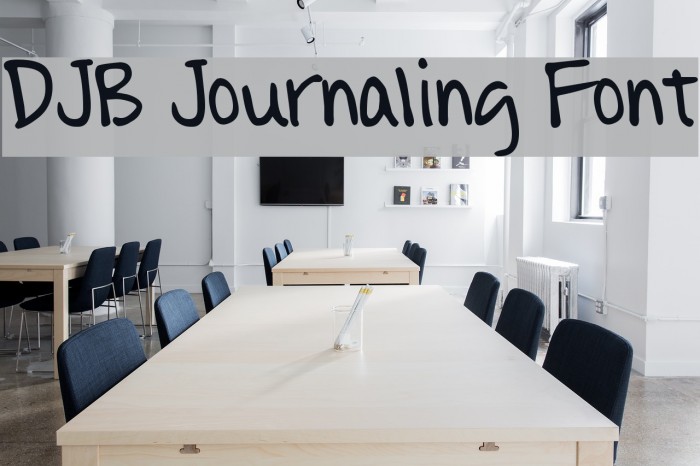 DJB Journaling Font Font examples