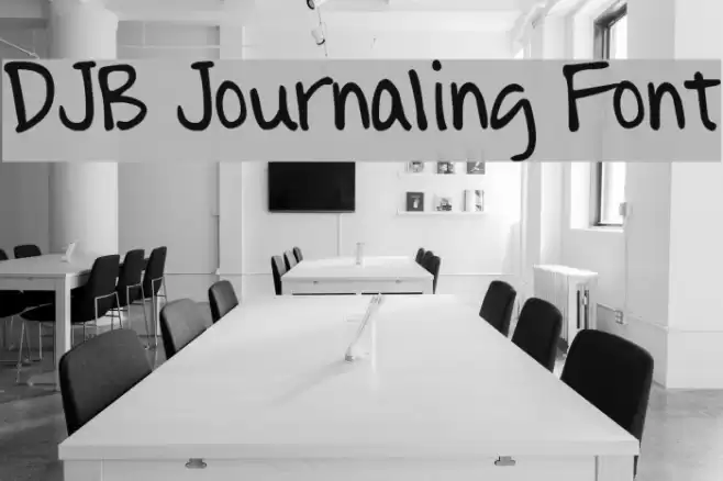 DJB Journaling Font Font examples