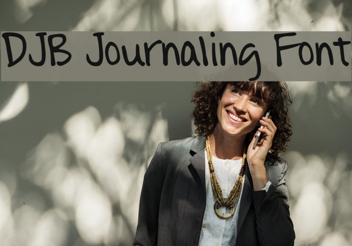 DJB Journaling Font Font examples