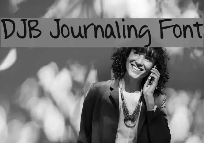 DJB Journaling Font Font examples