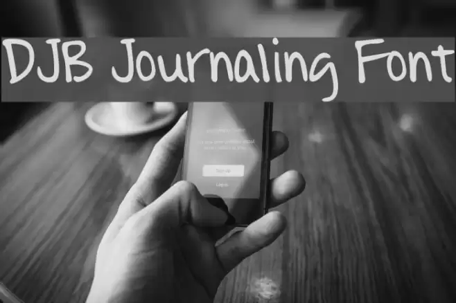 DJB Journaling Font Font examples