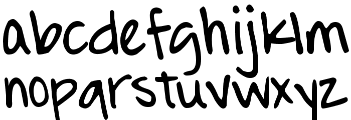 DJB Journaling Font Font LOWERCASE