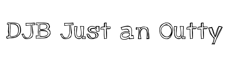 DJB Just an Outty Font