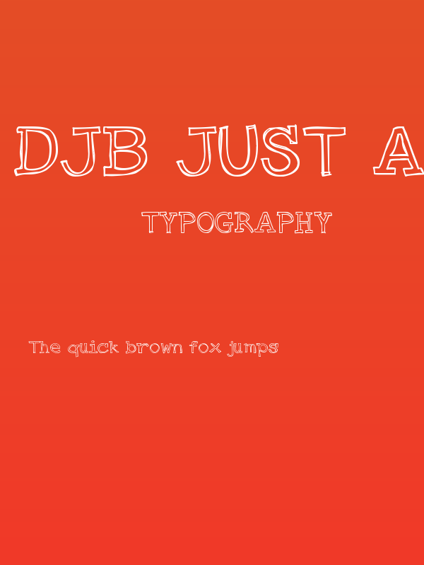 DJB Just an Outty Poster