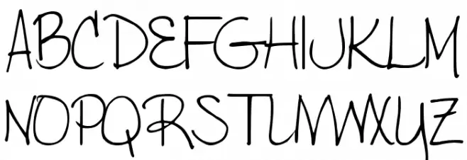 DJB LENA Schriftart Groß