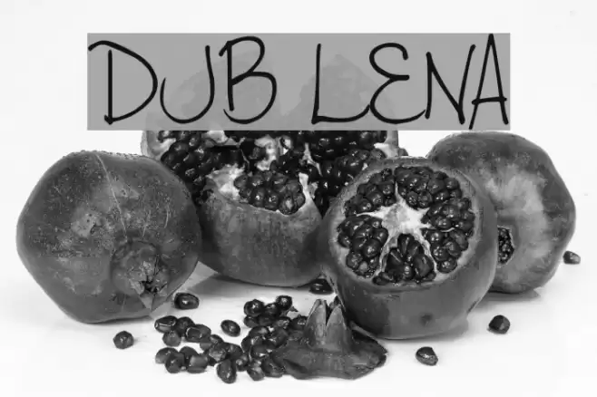 DJB LENA Font examples