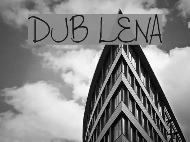 DJB LENA Font examples