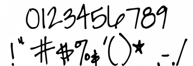 DJB LIZ Font OTHER CHARS