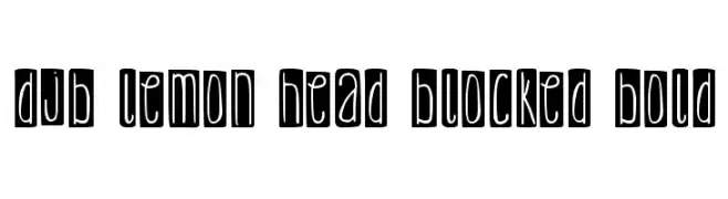 DJB Lemon Head Blocked Bold  les polices de caractères gratuit tlcharger