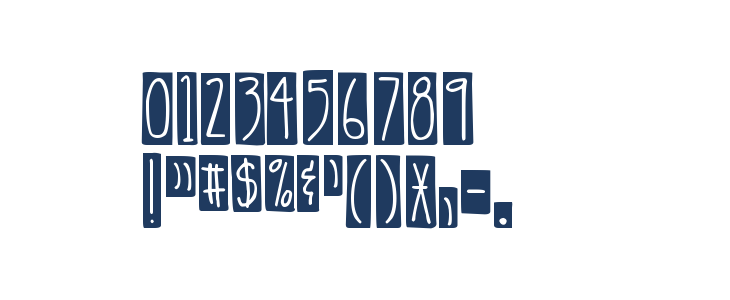 DJB Lemon Head Blocked Bold Other Characters