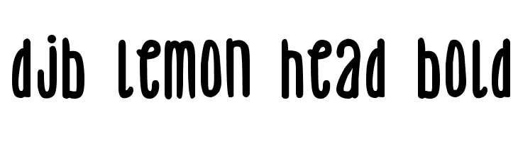 DJB Lemon Head Bold Fonte