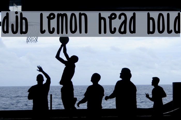 DJB Lemon Head Bold Font examples