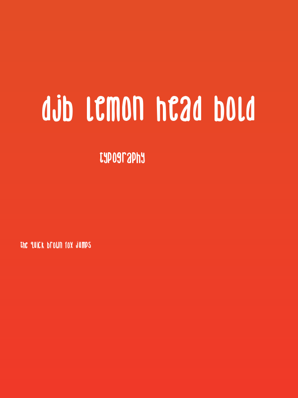 DJB Lemon Head Bold Poster