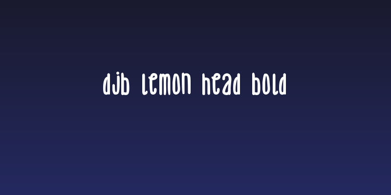 DJB Lemon Head Bold Social Header