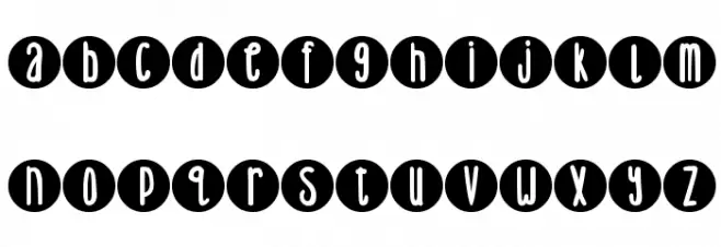 DJB Lemon Head Dots 字体 大写