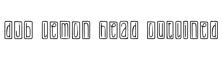 DJB Lemon Head Outlined  フリーフォントのダウンロード