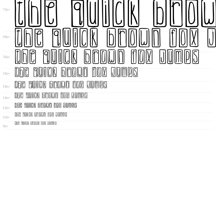 DJB Lemon Head Outlined Waterfall