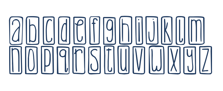 DJB Lemon Head Outlined Lowercase