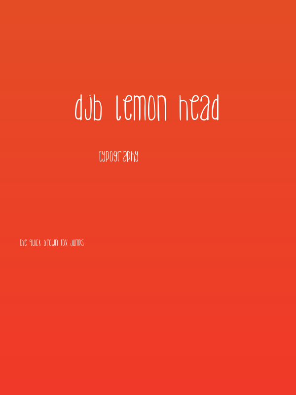 DJB Lemon Head Poster