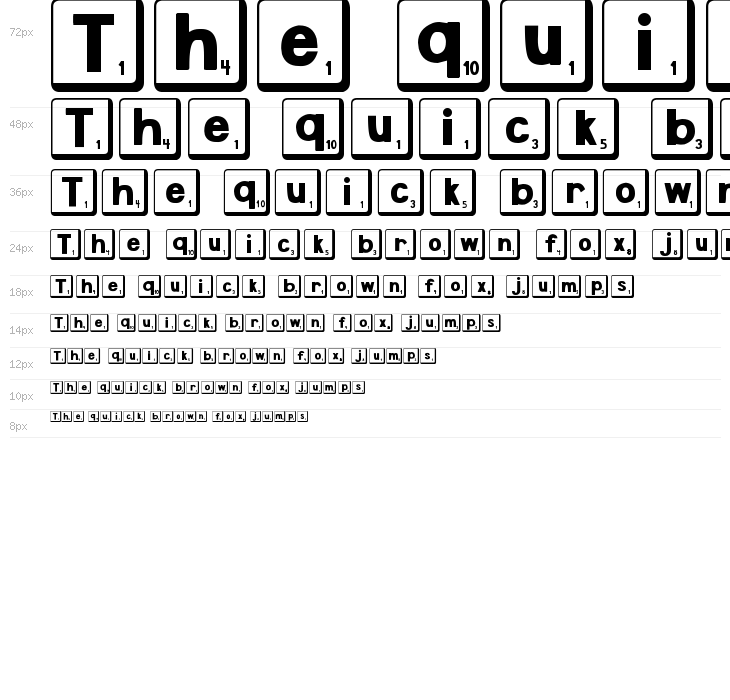 DJB Letter Game Tiles 2 Waterfall