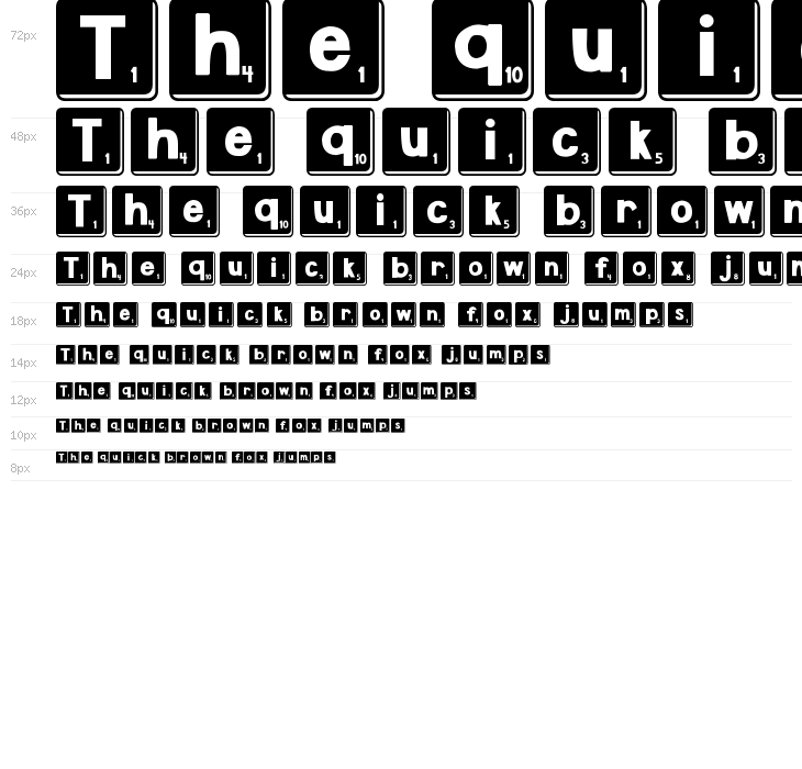 DJB Letter Game Tiles 3 Waterfall