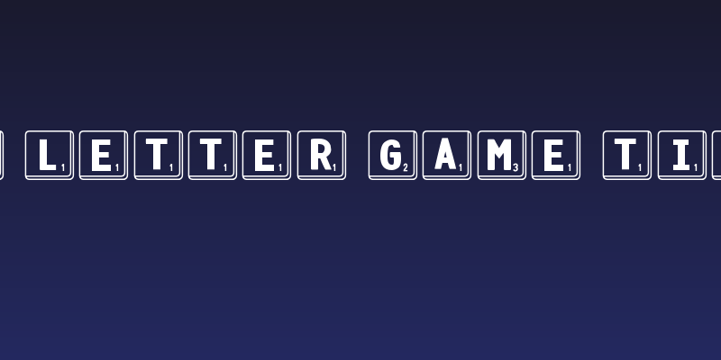 DJB Letter Game Tiles Social Header