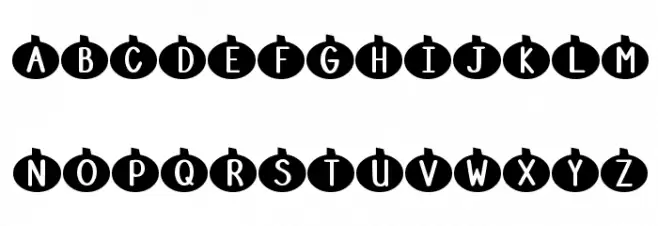 DJB Linus' Pumpkin 2 Schriftart Groß