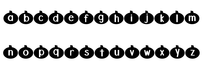 DJB Linus' Pumpkin 2 Font LOWERCASE