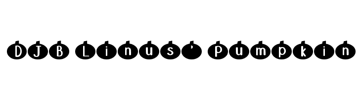 DJB Linus' Pumpkin Font