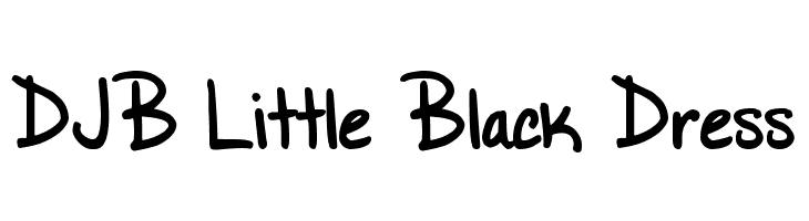 DJB Little Black Dress  Скачать бесплатные шрифты