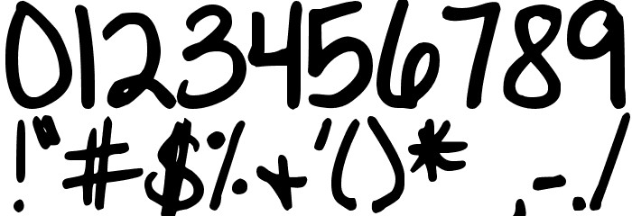DJB Little Black Dress Font OTHER CHARS