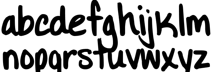 DJB Little Black Dress Font LOWERCASE