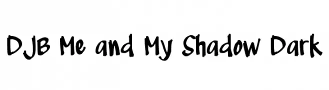 DJB Me and My Shadow Dark  Скачать бесплатные шрифты