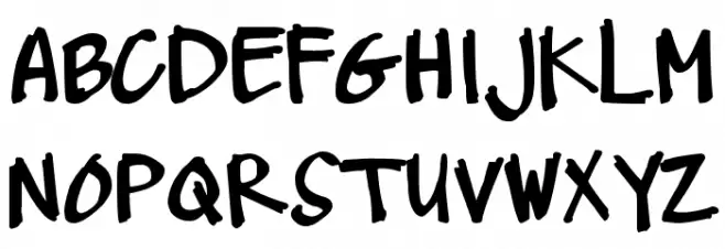 DJB Me and My Shadow Dark Font Litere mari