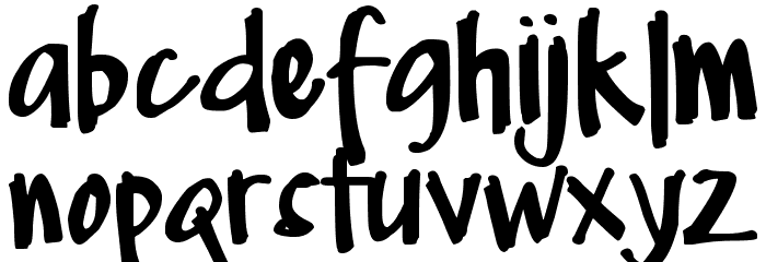 DJB Me and My Shadow Dark Font LOWERCASE