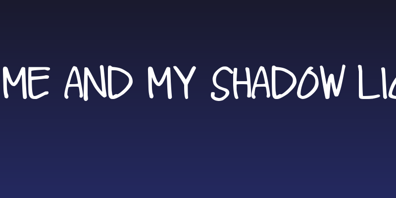 DJB Me and My Shadow Light Social Header