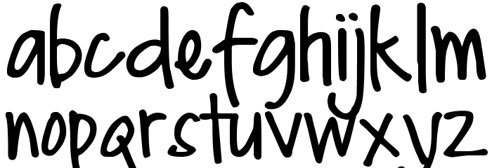 DJB Me and My Shadow Light Font LOWERCASE