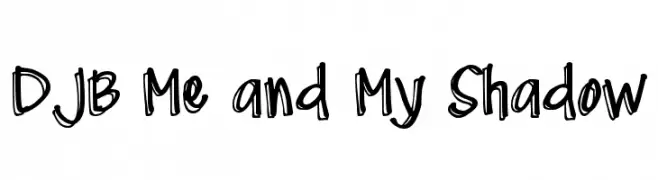 DJB Me and My Shadow  Descarca Fonturi Gratis