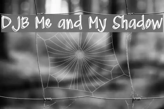 DJB Me and My Shadow Font examples