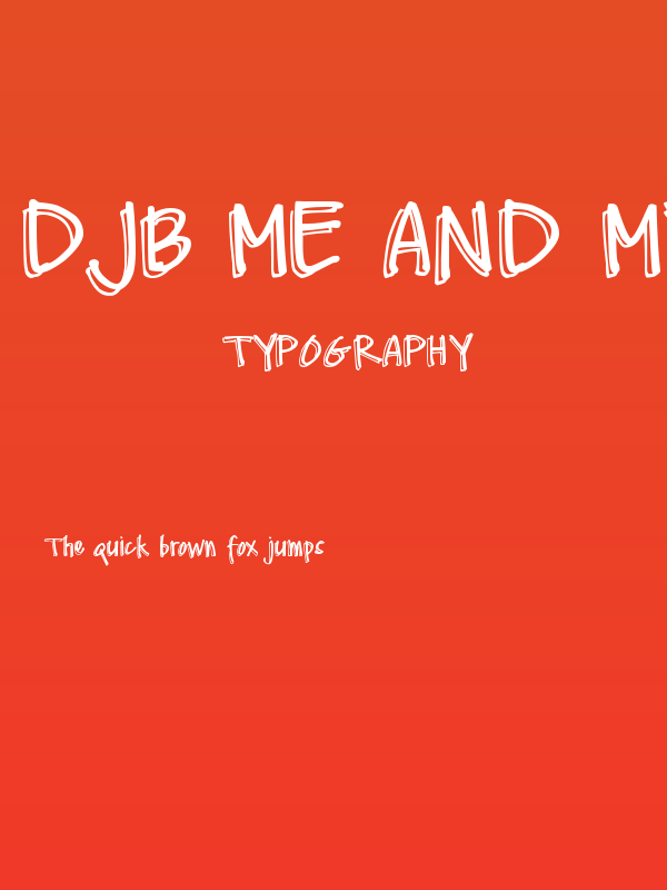 DJB Me and My Shadow Poster