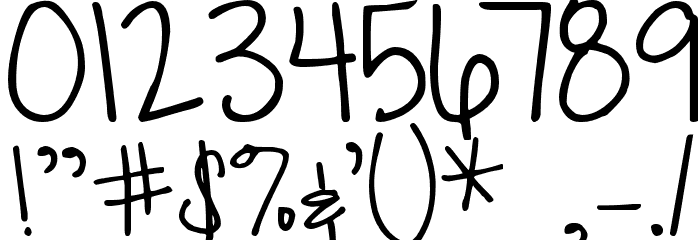 DJB Merry Font OTHER CHARS