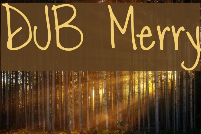 DJB Merry Font examples